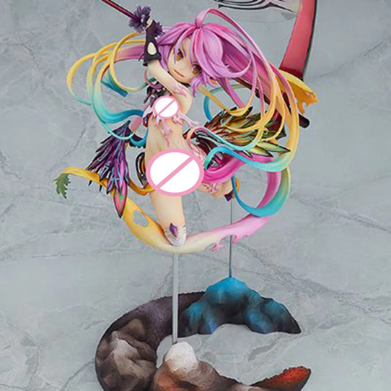 

High Quality NO GAME NO LIFE Figure Jibril Sexy Beautiful Girls War Version Holding A Big Knife PVC Dolls Model Birthday Gifts