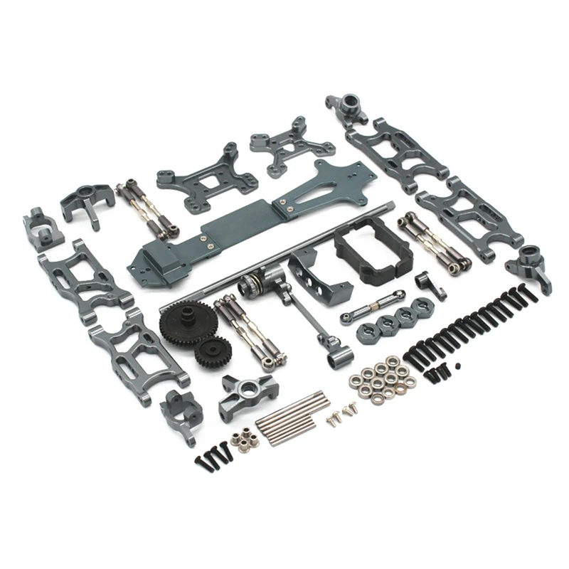 

Upgrade Metal Kit Drive Shaft Pull Rod Swing Arm Steering Cup C Seat Gear For Wltoys 144001 144002 1/14 RC Car Parts