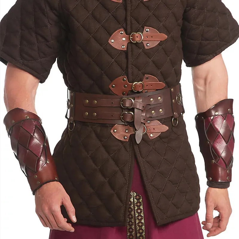 

Medieval Larp Cosplay Accessory Wide Leather Armor Belt Steampunk Waist Costume Women Men Viking Knight Antique Waistband