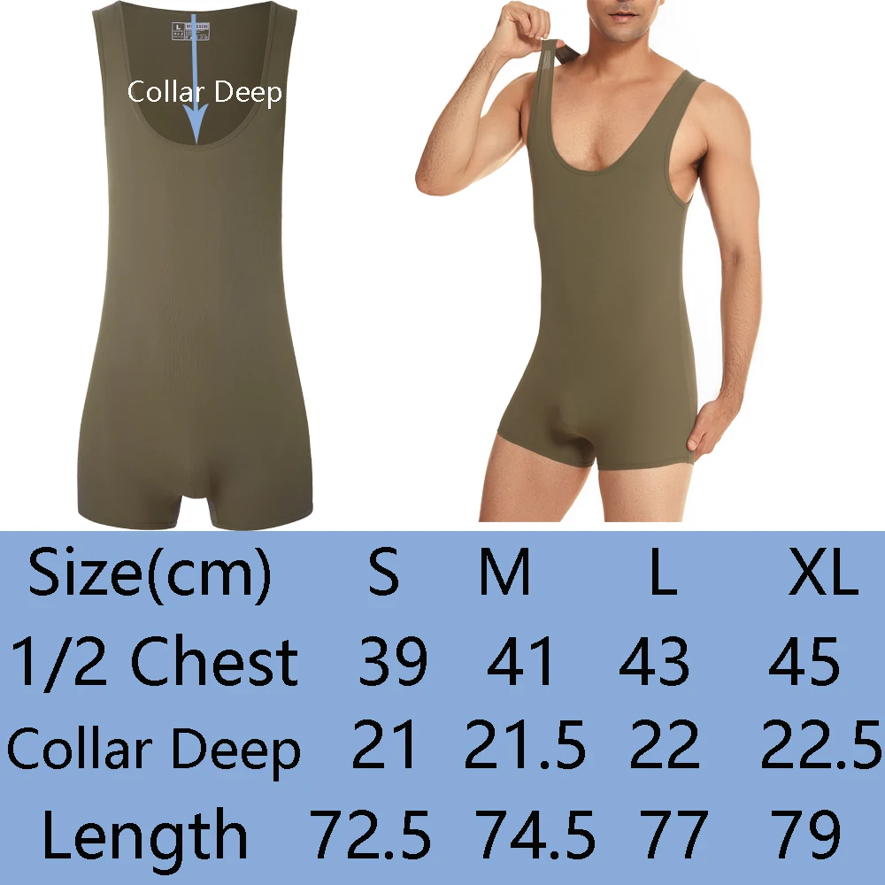 FYXLJJ Slimming Body Shapewear Bodysuits Men One-piece Shapers Men's Leotard Wrestling Body Building Jumpsuits Singlet Underwear