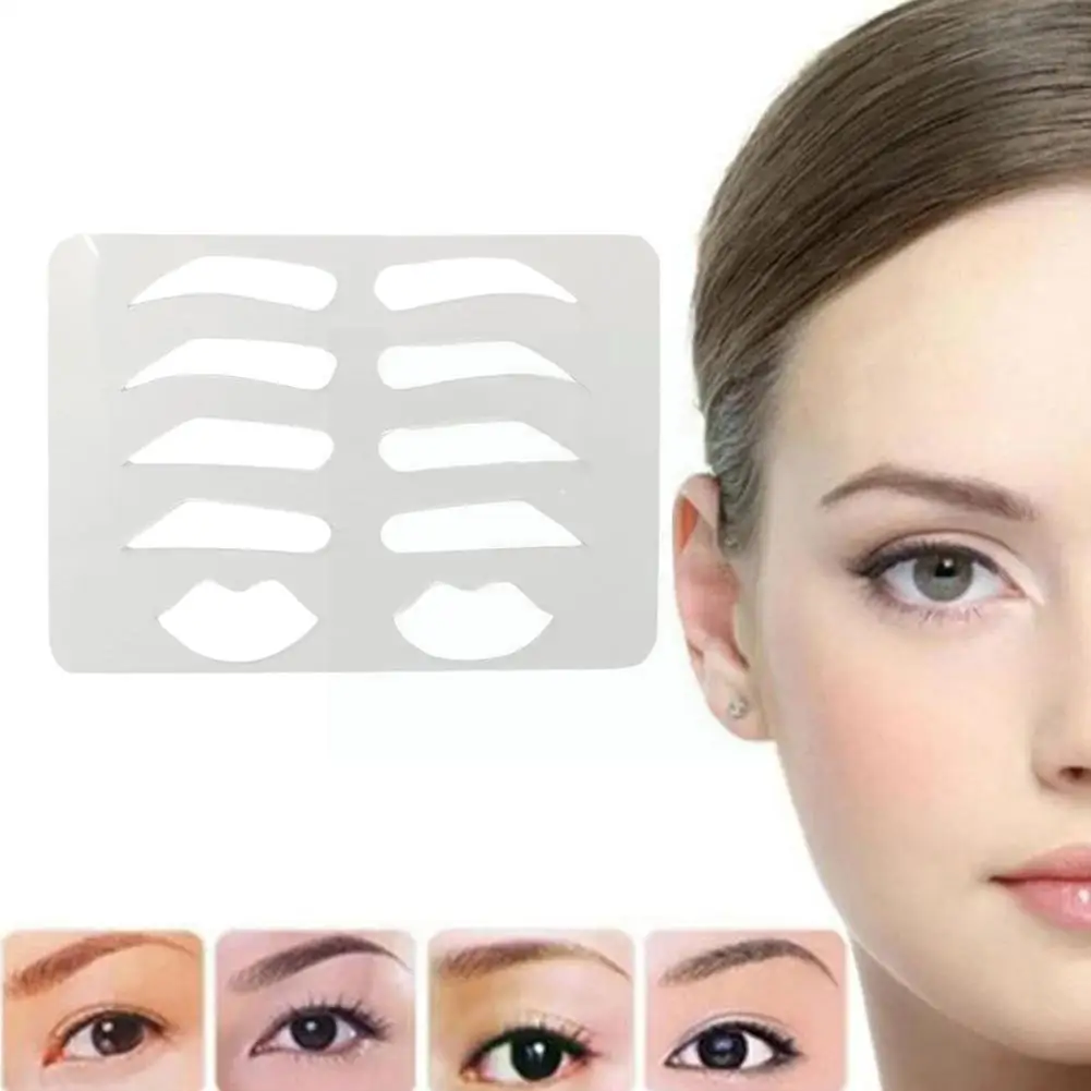 

Reusable Eyebrow Practice Stencil, Microblading Practice Training Supplies Eyebrow and Stencil, Lip Beginner M0I4