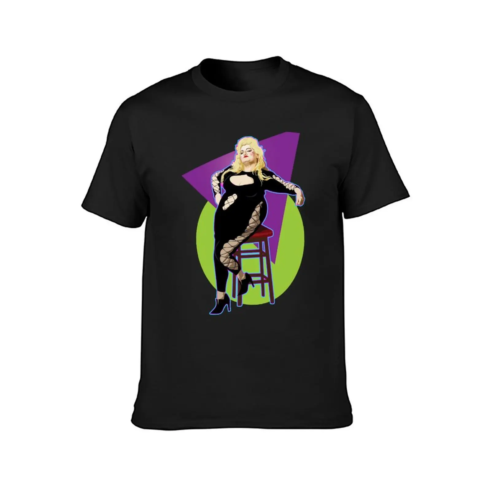 Мужская летняя футболка с принтом тети Иды фиолетовая рисунком животных для