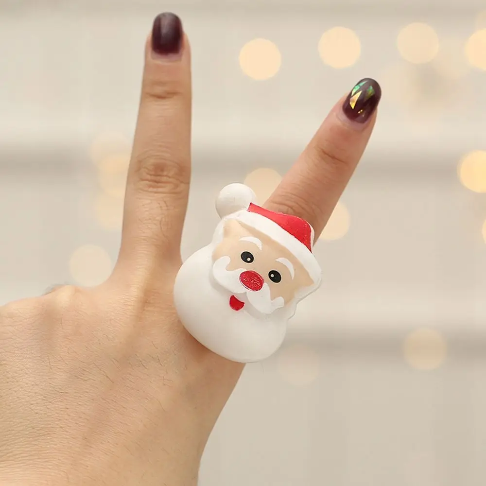 

Женское Винтажное кольцо на указательный палец, светящиеся кольца, модные ювелирные изделия, рождественские кольца, мультяшное кольцо