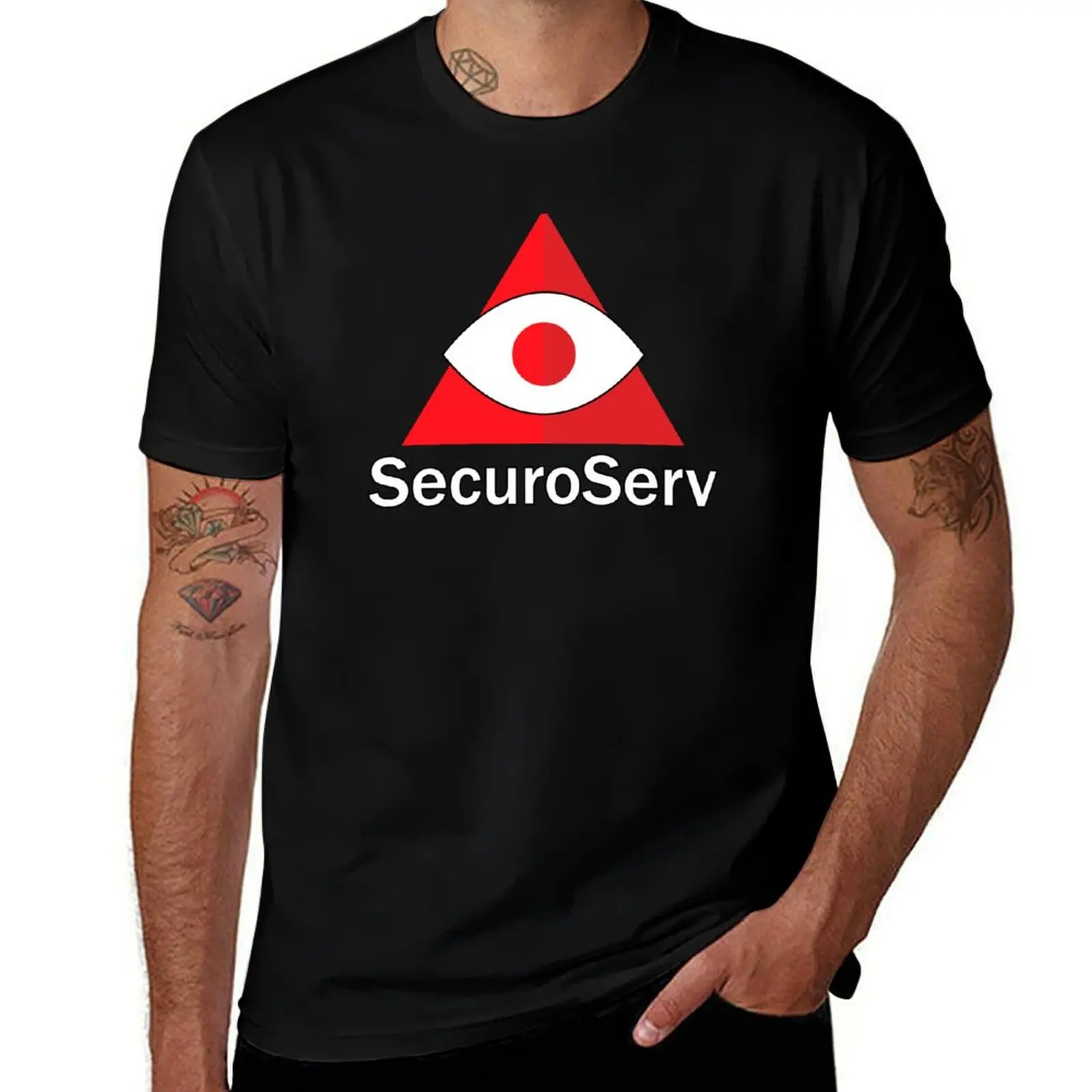 Фото Футболка SecuroServ, мужские футболки, комплект хлопковых мужских футболок, забавные хлопковые футболки, хлопковая футболка №1