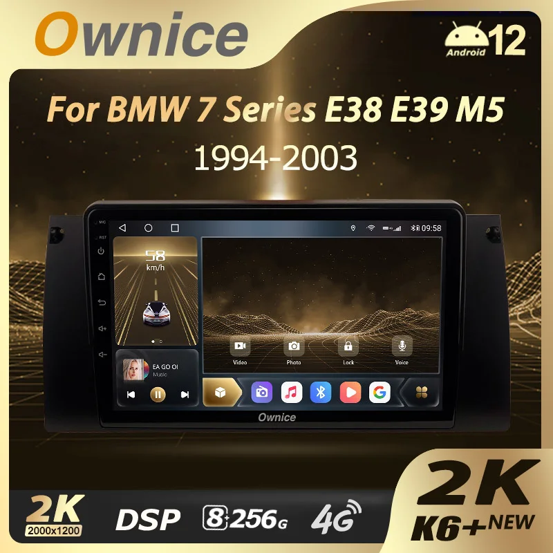 

Ownice K6+ 2K 9.5" for BMW X5 E39 E53 1999 - 2006 Car Radio Multimedia Video Player Navi Stereo GPS Android12 No 2din 2 Din DVD