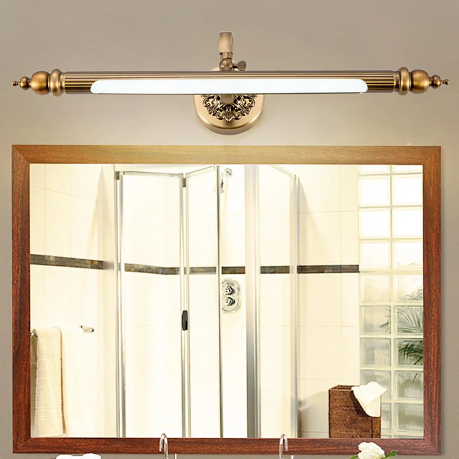 

Light, Adjustable Light Zinc Alloy Copper Plated Makeup Lighting Light for Bedroom Bathroom Home Hallway Theater