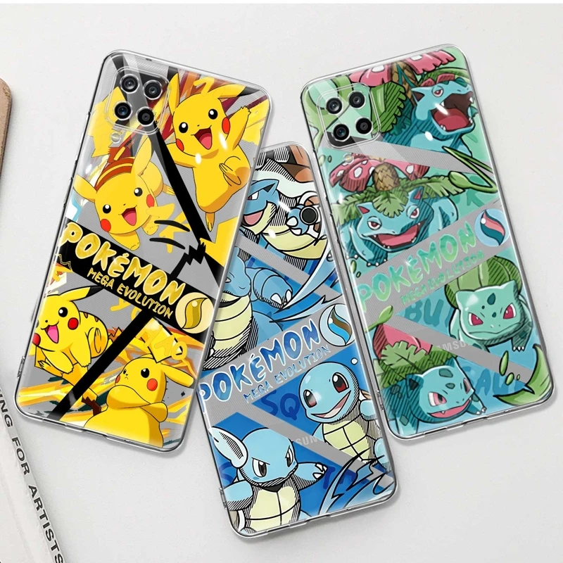 

Pokemon Pikachu Squirtle Gengar Anime For Samsung Galaxy A02 A01 A03s A04 A04e A02s 04s A03 Core A30 A10 A40 A50s Phone Case