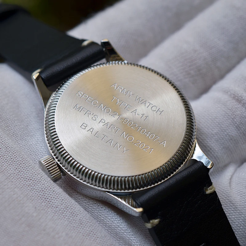 Часы наручные Baltany A11 в винтажном стиле автоматические механические Ретро-часы с