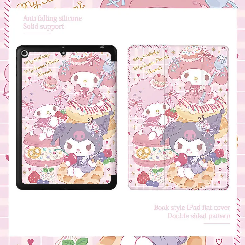 

Hello Kitty Melody Case for ipad 2021 Pro 11in Air 1 2 3 Cartoon Shockproof Cover for iPad Mini 4 5 8th 9th Magnetic Case Funda