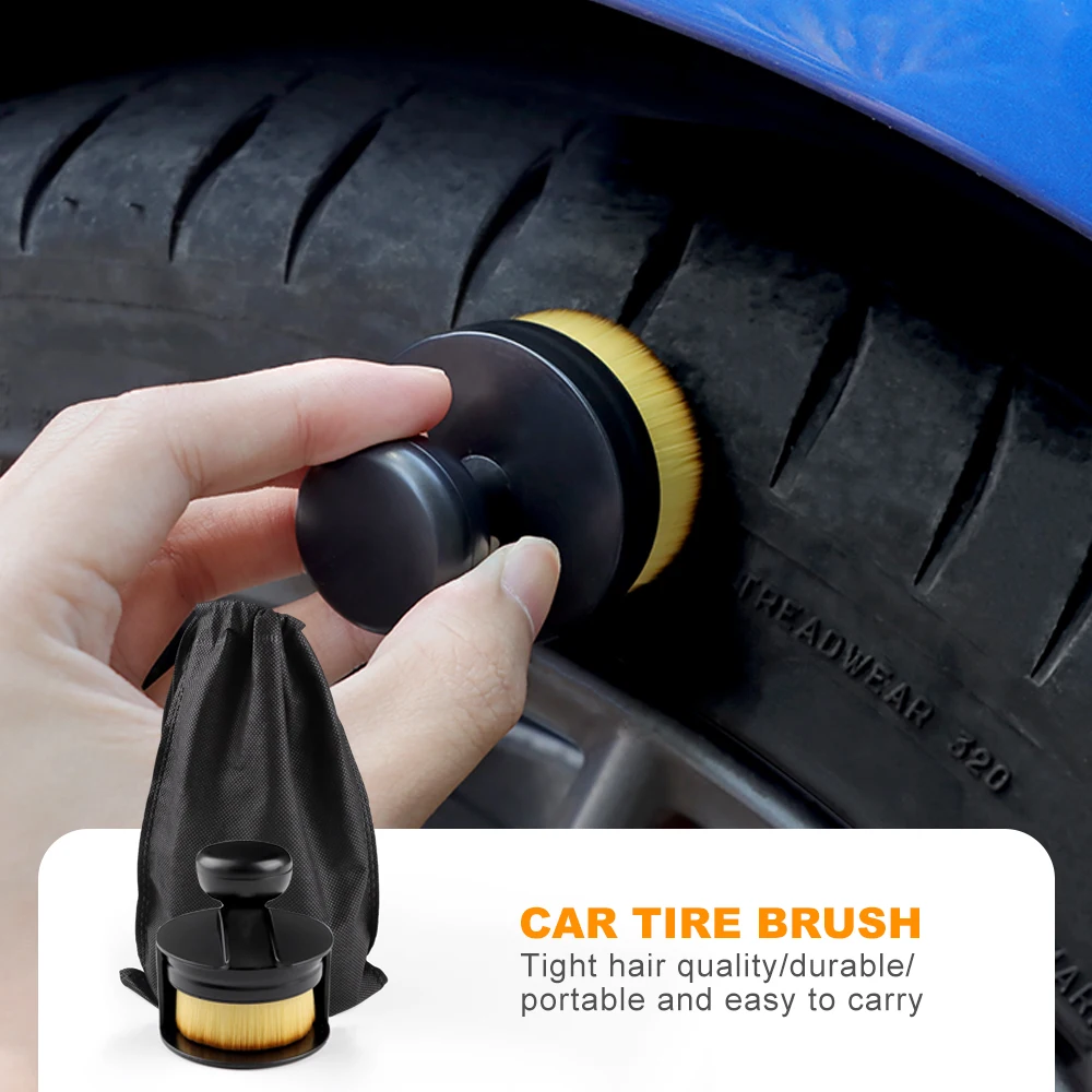 

Универсальный инструмент для автомобильных шин, щелевой инструмент для удаления пыли, щетка для уплотнения, дизайн с крышкой, портативная Автомобильная щетка высокой плотности, Стайлинг