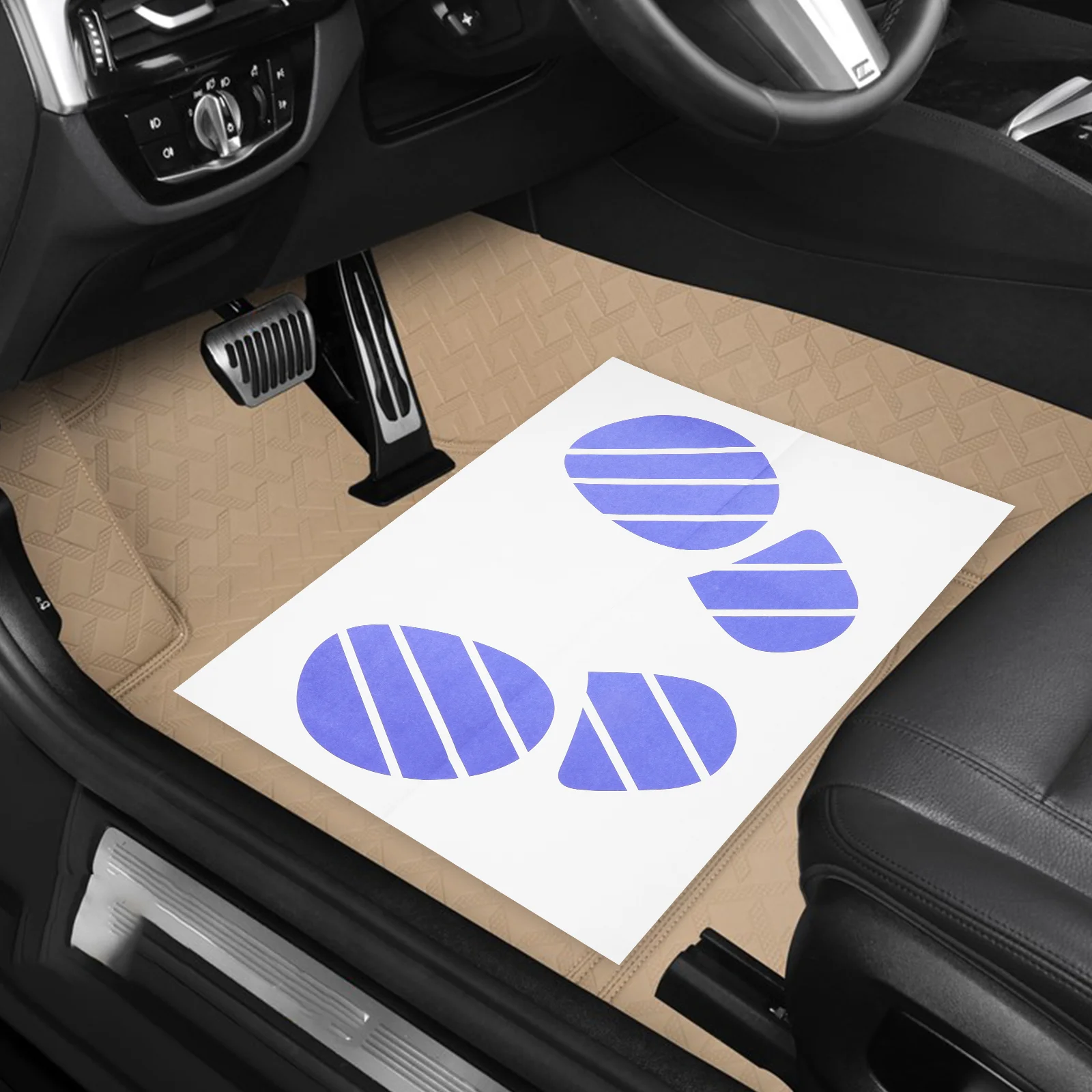 100 шт. автомобильные коврики для ног одноразовые бумажные подушечки автозащитные