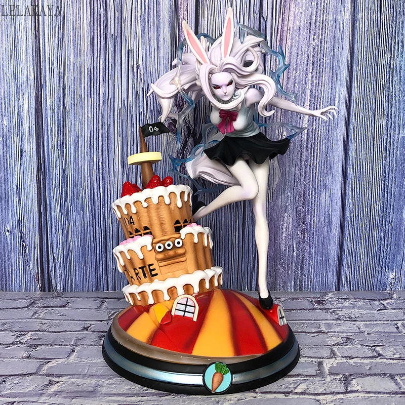 

33cm One Piece GK Moonlight Lion Carrot Figure Straw Hat Pirates White Skin Carrot Statue Original Anime Figure Model Ornaments