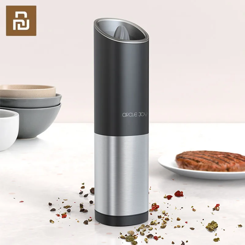 

Youpin Circle joy Electric Grinder Pepper Seasoning Spices Salt Mill Pepper Grain Mill Salt Shaker Kitchen Cooking Tool