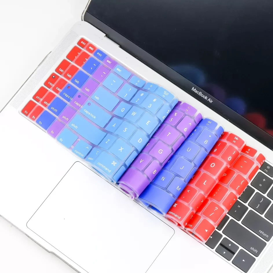 

Silicone Keyboard Cover for Macbook Pro 13 2021 2020 2019 M1 Air 13 A2337 Screen Cover TPU Protector Sticker Film EU US-Enter