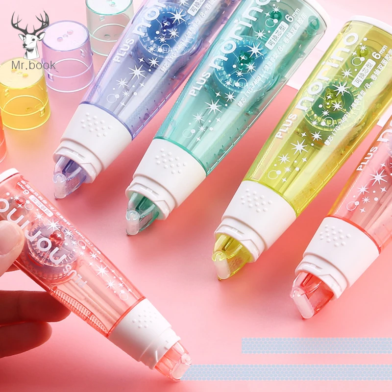 

Креативная прозрачная клейкая лента в горошек, декоративная Двусторонняя лента для детей, скрапбукинг, фотоальбомы, школьные офисные прина...