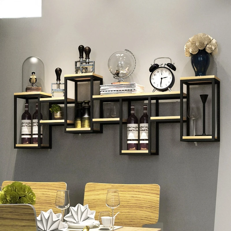 

wine rack/wall-mounted living room wall shelf/creative restaurant wine cabinet wine glass rack