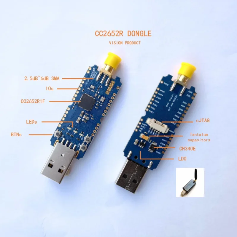 CC2652 BLE Simplelink 2.4G Zigbee2mqtt Резьба