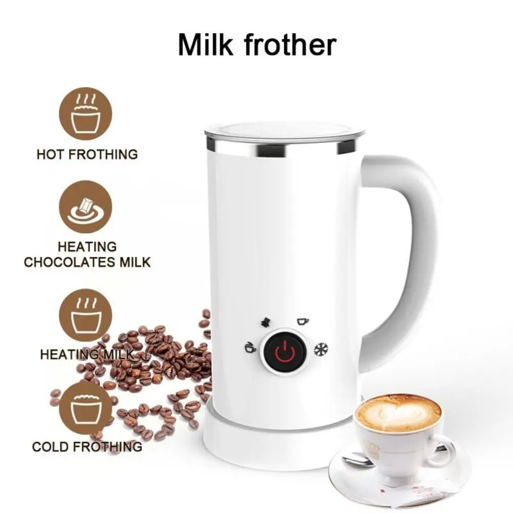 

Electric Milk Frother Automatic Stainless Steel Electric Cold/hot Coffee Frothing Foamer Chocolate Coffee Mixer