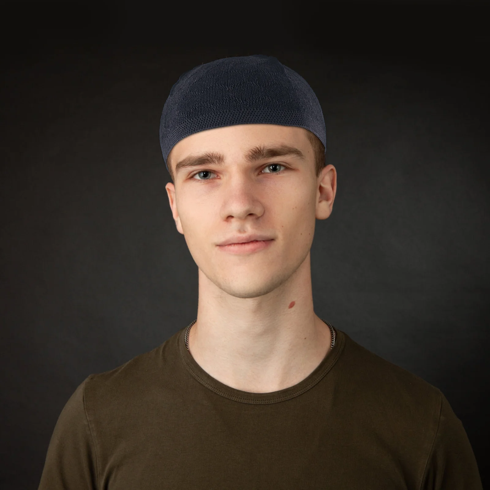 

Melon Hat Head Scarf Men Cap Crochet Hats Muslim Knitting Caps Polyester Male Wrap Man Reusable
