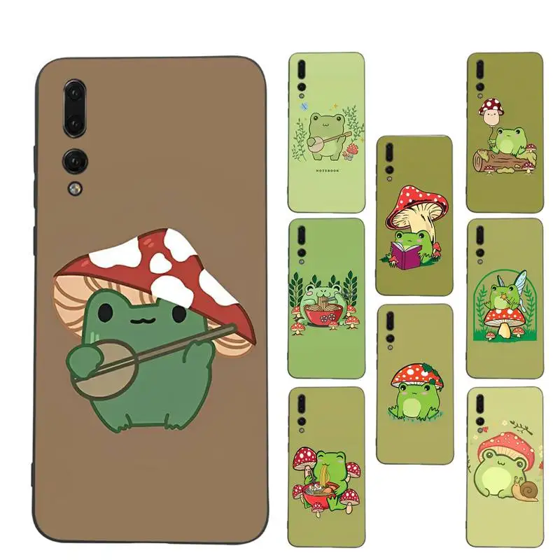

Cottagecore Frog Mushroom Kawaii Phone Case for Samsung A51 A30s A52 A71 A12 for Huawei Honor 10i for OPPO vivo Y11 cover