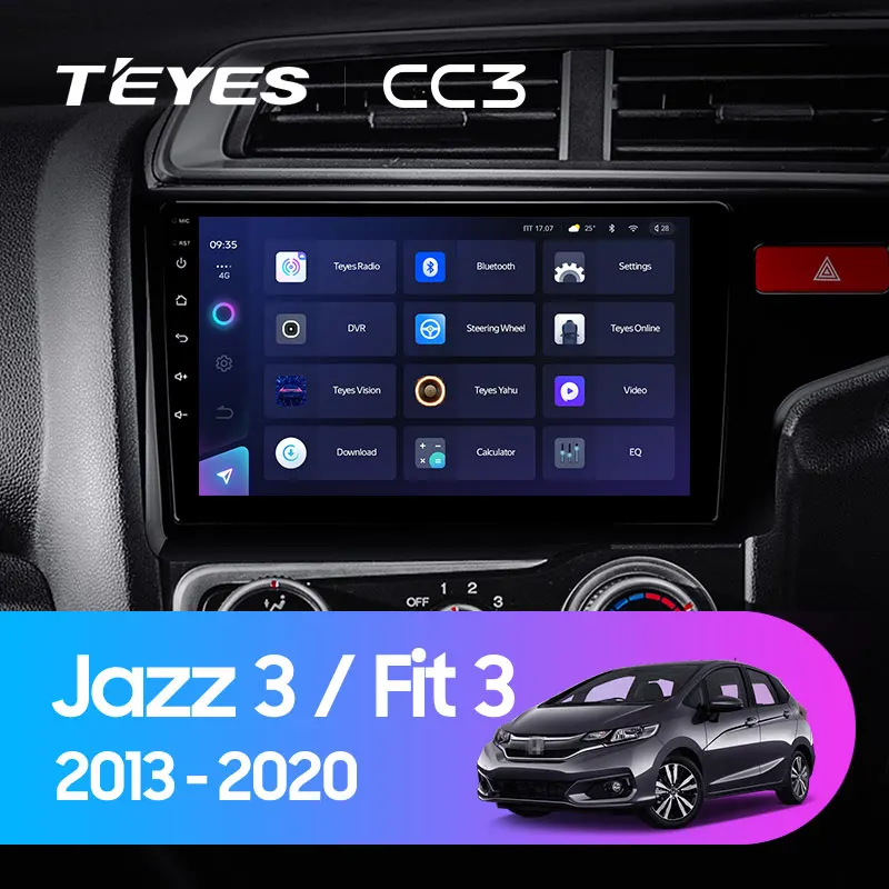 TEYES CC3 Штатная магнитола For Хонда Джазз Фит Honda Jazz 3 2015 - 2020 Fit GP GK 2013 Right hand driver до