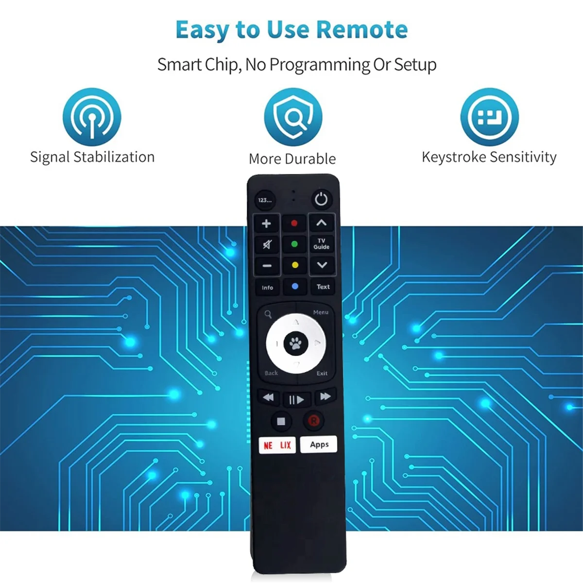 Замените пульт дистанционного управления для Fetch H671T M616T M605T H626T Gen 2 Mighty Mini Set Top 4K TV