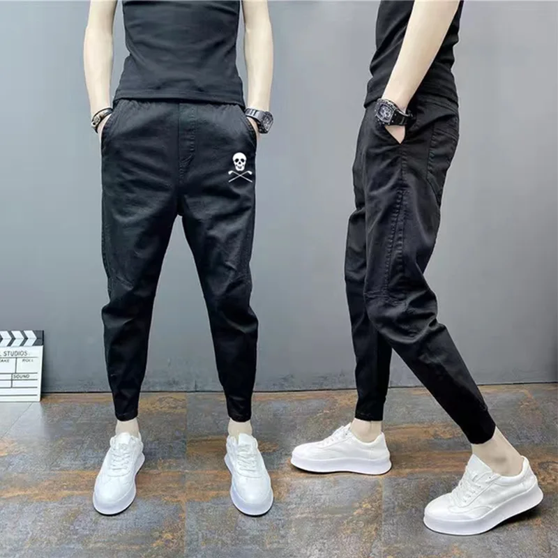 2023 New Men's Golf Pants Spring and Autumn Sports Quick-drying Golf Pants Elastic Waist Pants Drawcord