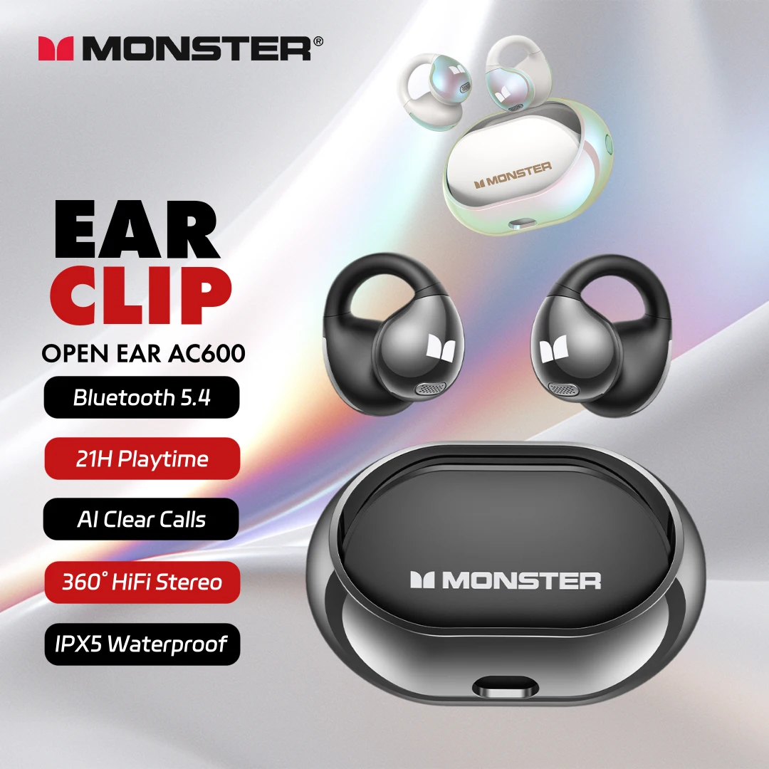 Наушники Monster MH22185 наушники-вкладыши Bluetooth 5 4 Спортивная гарнитура 360 ° HiFi