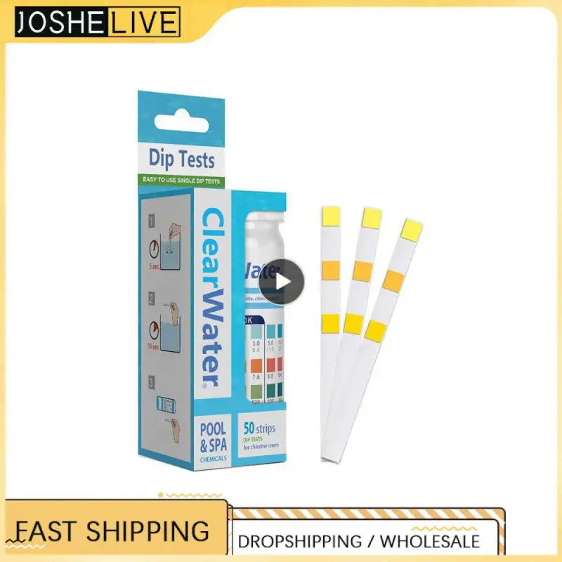 

50 Water Quality Test Strips Hardness Test Paper Pool Test Paper Sealed In A Plastic Bottle High-quality Imported Filter Paper
