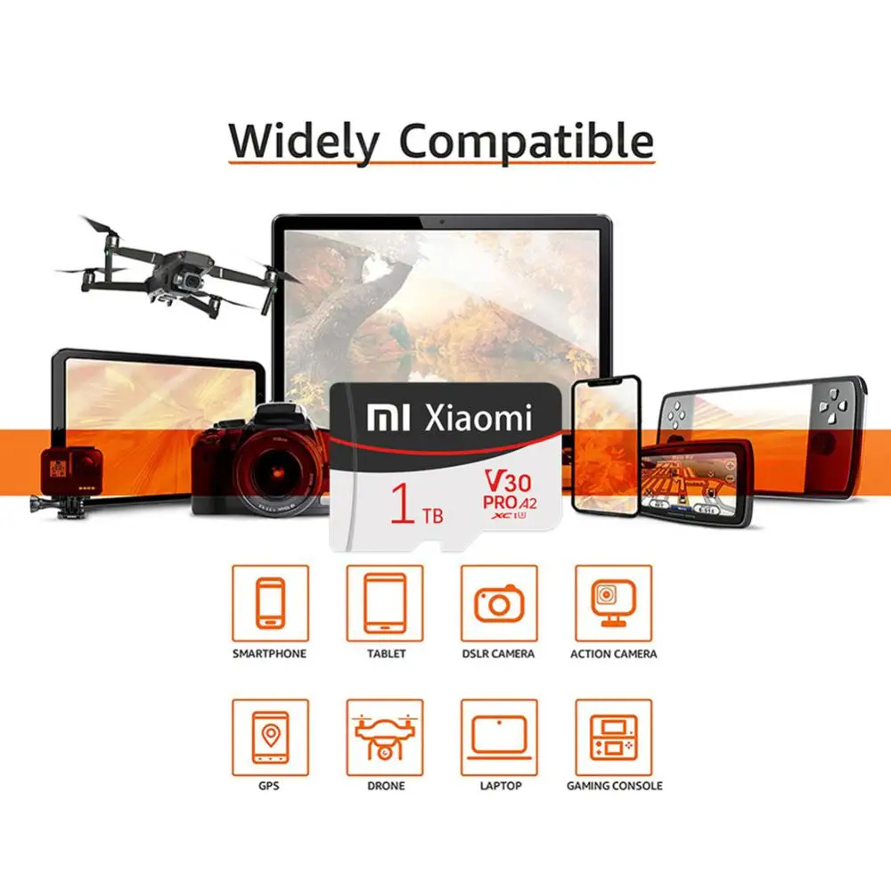 Оригинальная SD-карта Xiaomi 1 ТБ карта памяти TF/SD 128 ГБ 256 512 мини-карта класса 10 для