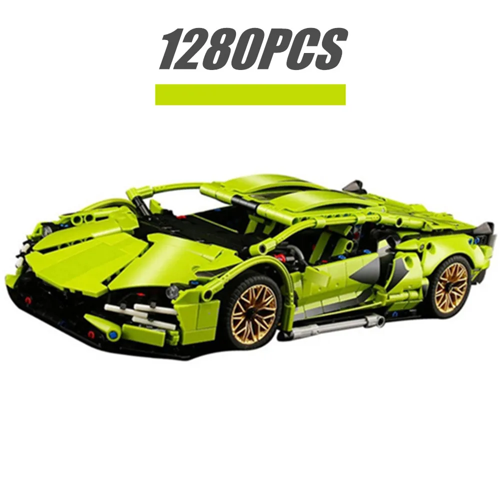 

Technical Lamborghinis RC Motorized Super Racing Sports Vehicle Building Blocks City Speed Racer Bricks Children Toys Gift Kid