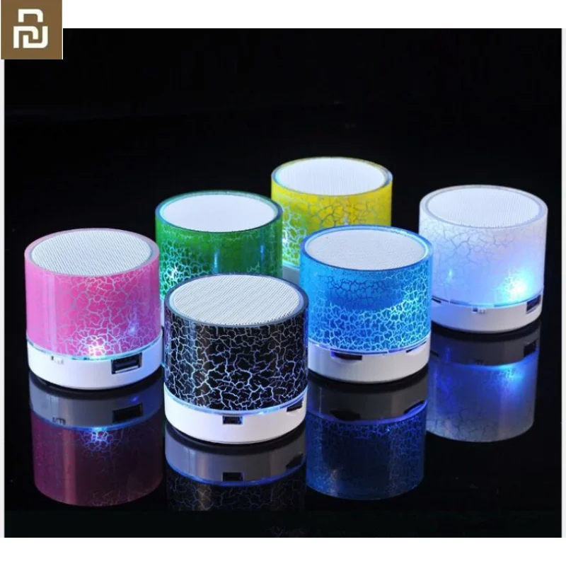 

Youpin New Mini Portable Car Audio A9 Dazzling Crack LED Wireless Bluetooth 4.1 Subwoofer Speaker TF Card