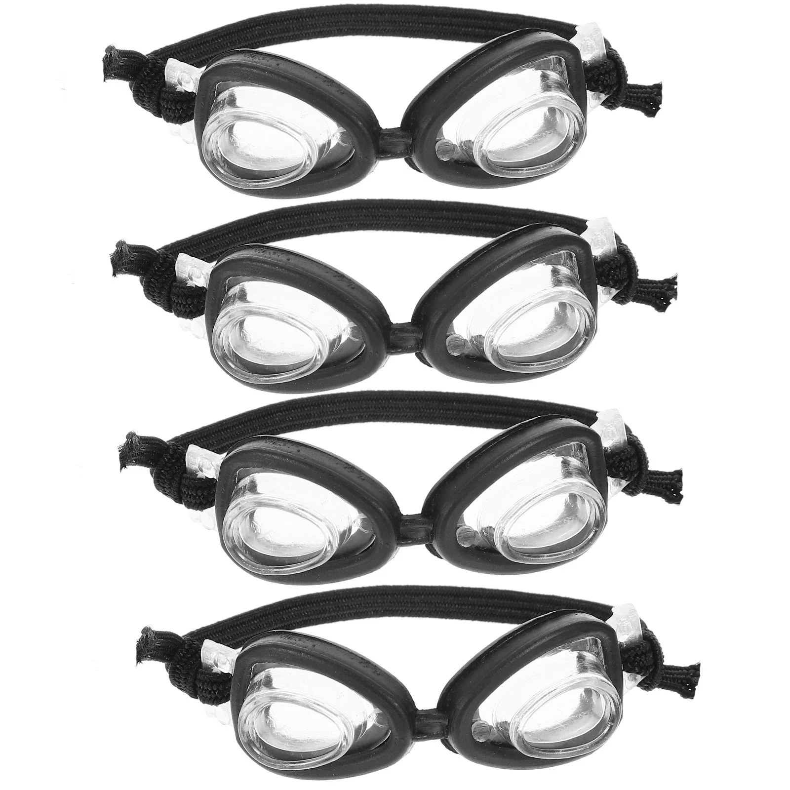 

4pcs Swimming Goggles Dress Up Eyeglasses Costume Accessories
