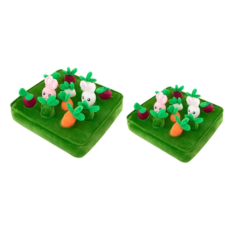 

Montessori Toy for Toddlers Boys Girl Babies Plush Toy Carrot Harvest Game