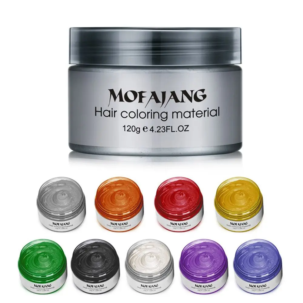 

One-Time DIY Mud Molding Colors Hair Color Wax Hair Dye Temporary Disposable Hair Chalk Paste Creme Modeling Easy Wash