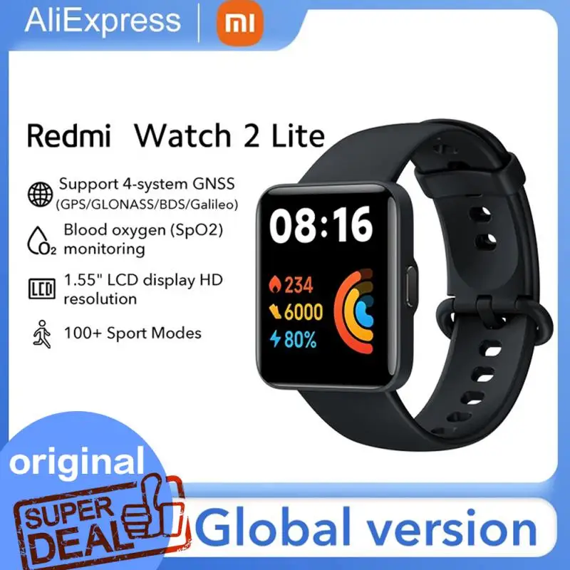 

Global Version Xiaomi Redmi Watch 2 Lite Smartwatch 1.55" HD GPS Smart Watch Blood Oxygen Sport Bracelets Bluetooth 5.0 Mi Band