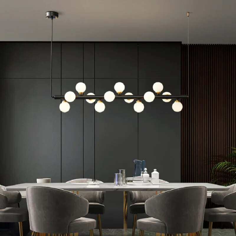 

LED Chandelier For Dining Room Kitchen Bar Living Bedroom Ceiling Lamp Modern Nordic Gold Brass G9 Copper Pendant Light