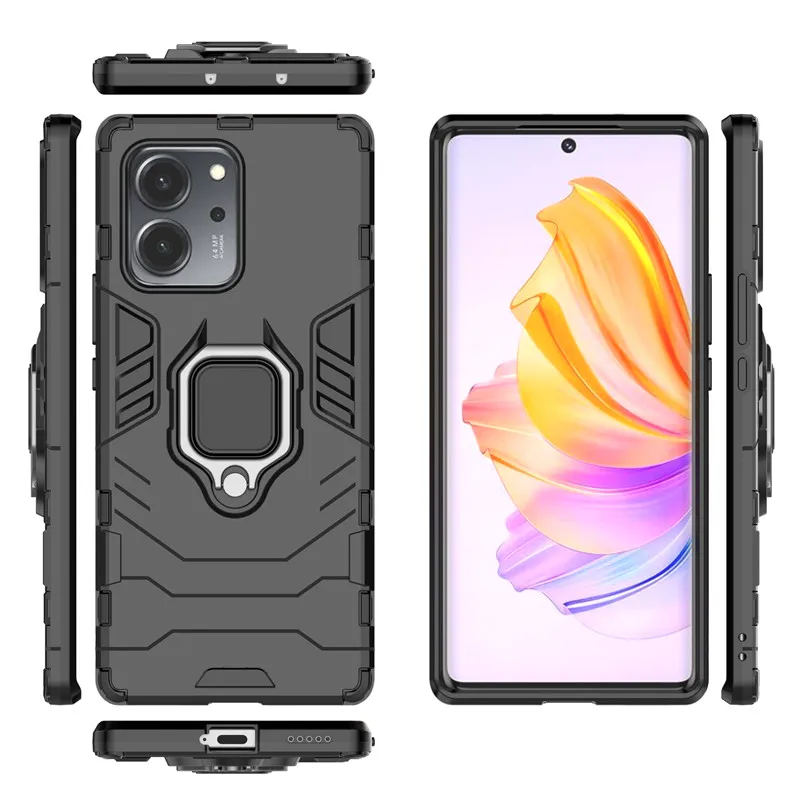 For Honor 80 SE Case Honor 80 SE Cover 6.67 inch Shockproof Armor Hard PC Holder Silicone Bumper For Honor 80 SE 80 Pro Fundas