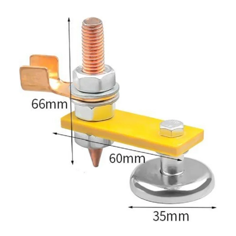 

Car Spotter Accessories Spot Earth Car Dent Repair Spare Parts Stud Welding Machine Ground with Magnetic Connector Auto Bodywork