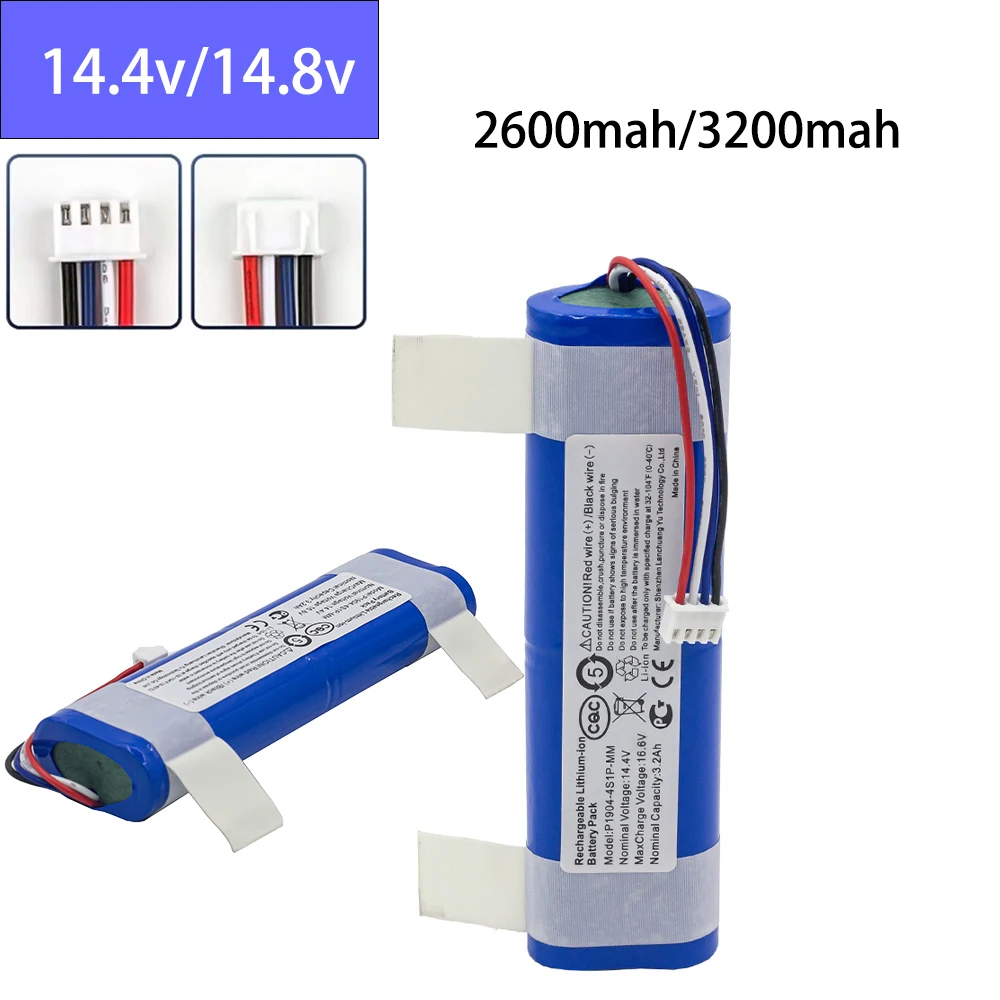 Аккумулятор 1865014 4 в/14 8 в 3200 мАч для робота-пылесоса Xiaomi Mi Mop2 XMSTJQR2C STYTJ03ZHM 2C сменный