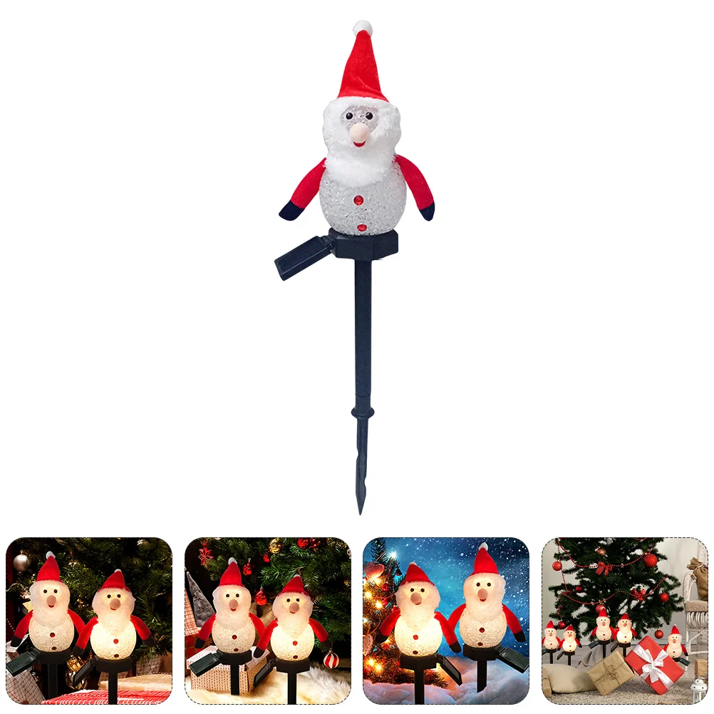 

Christmas Snowman, Solar Garden Stake Lights Lawn Lamp for Patio Lawn