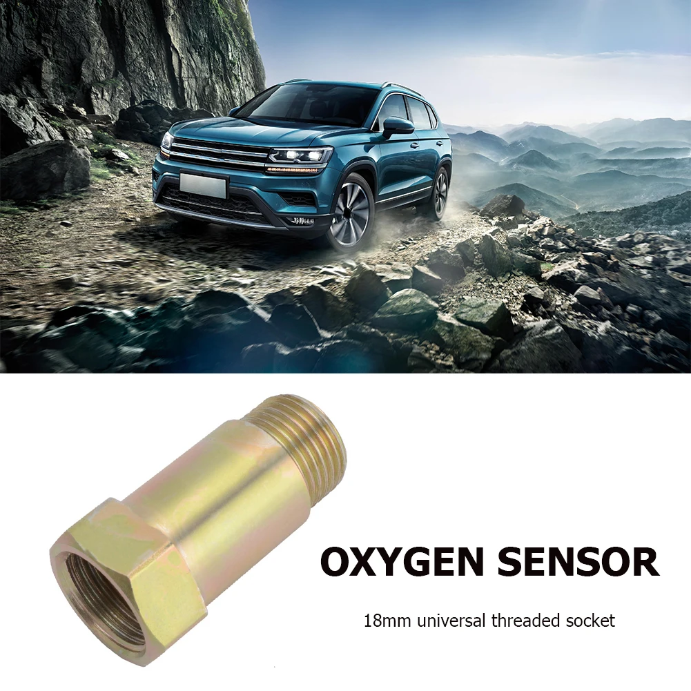 

Оцинкованный железный датчик кислорода, тестовая трубка, распорка, соединительный преобразователь m18x1, 5 45 мм, универсальные автомобильные ...