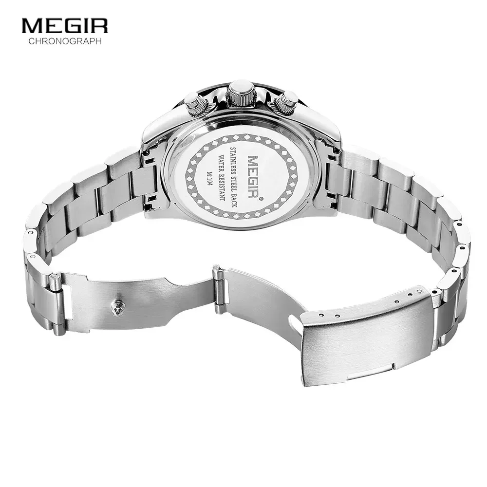 MEGIR модные кварцевые часы для мужчин лучший бренд класса люкс с хронографом и