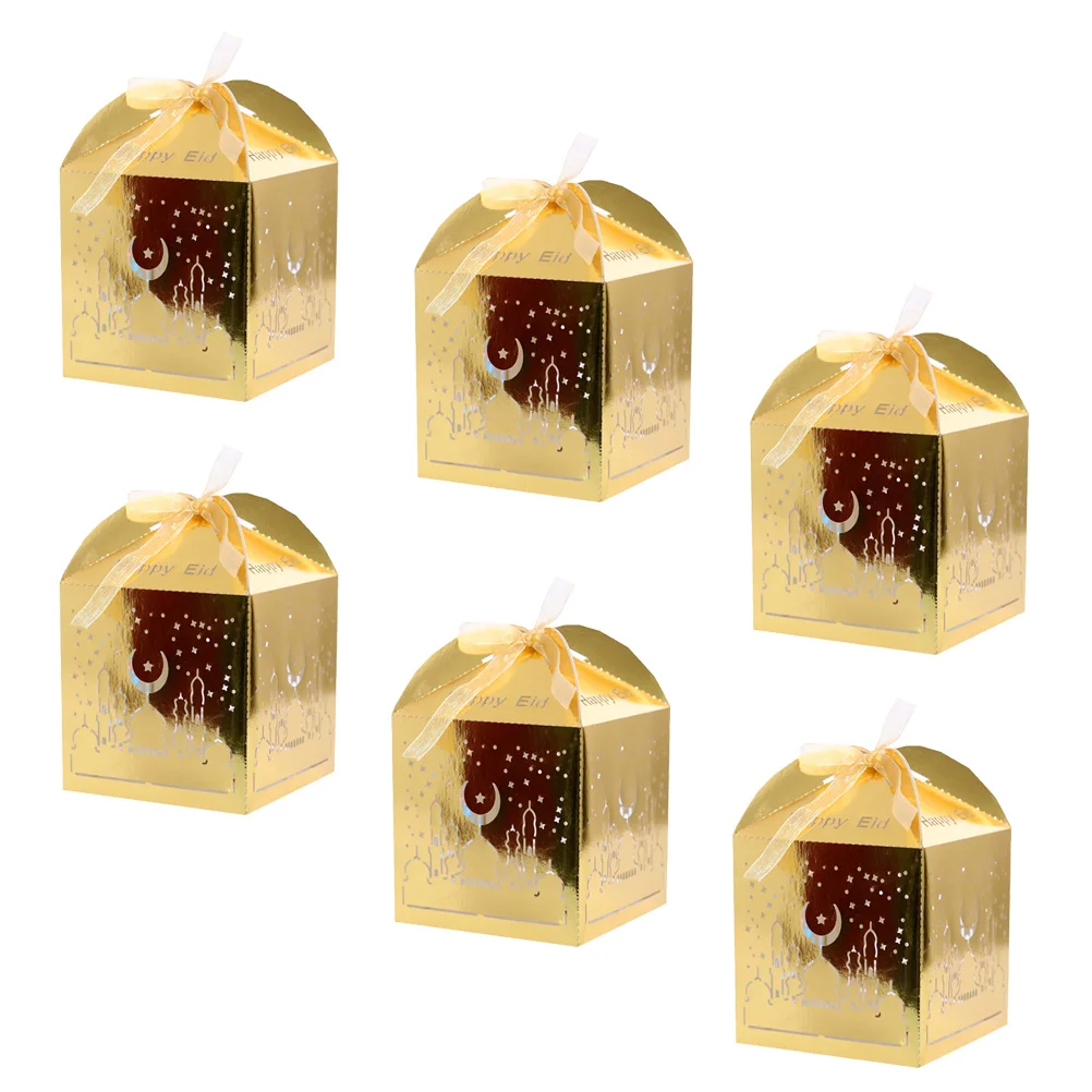 

50 Hollow Decorative Glitter Party Paper Candy Boxes Delicate Gift Box