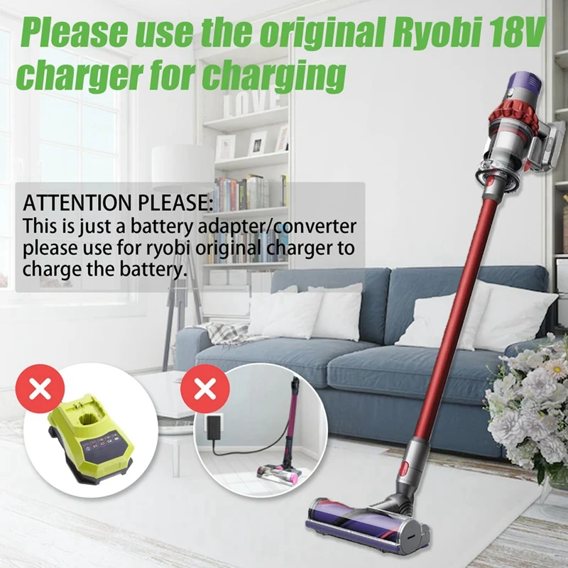 Адаптер RYO18V10 для Ryobi 18 в один аккумулятор преобразователь палочку беспроводного
