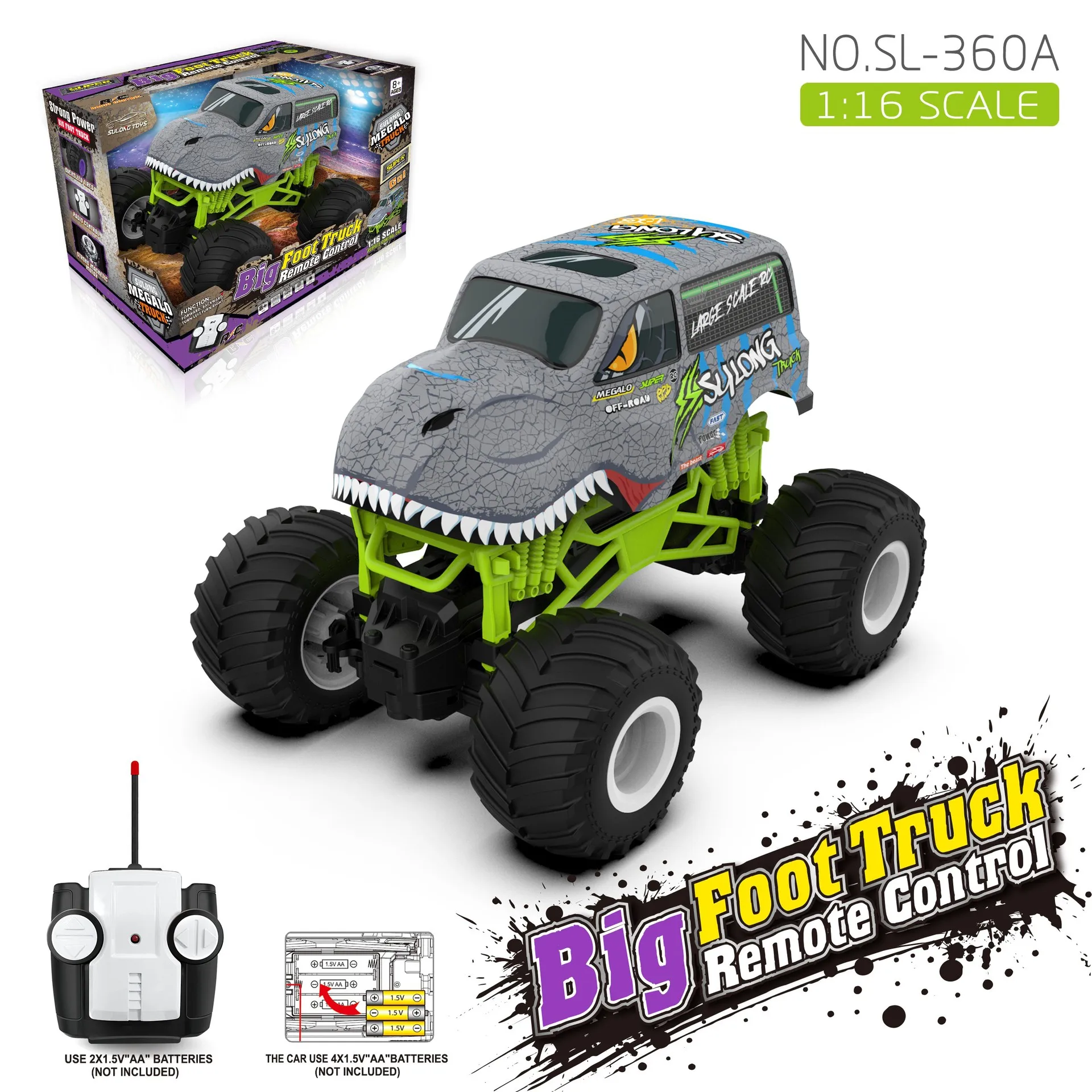 

Kids Toy Cars 1: 16Foot RC High Speed Off-road Vehicle Toy Model Inertia Climbing Stunt Driving Toy Car For Boy Car Baby Gift