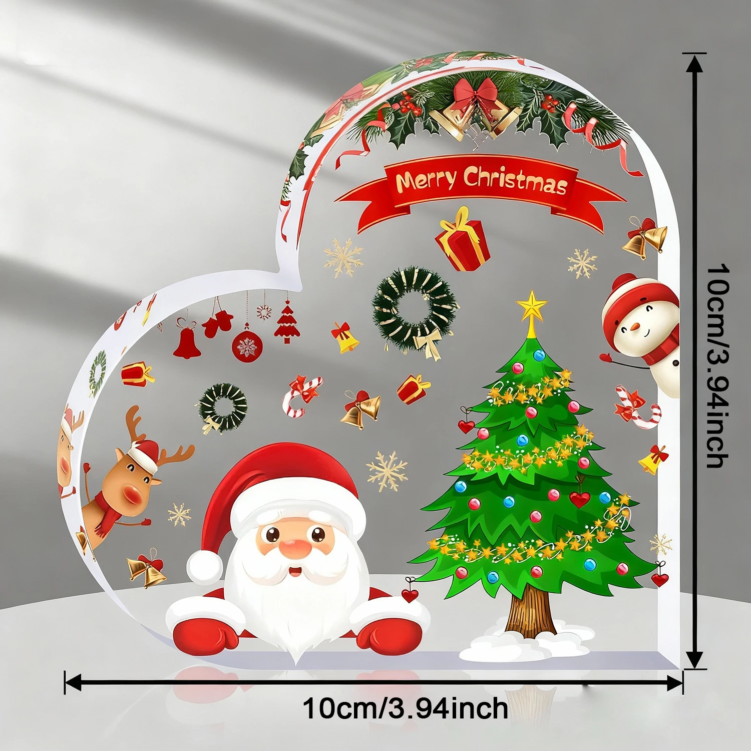 

Рождественские сердечные украшения из акрила