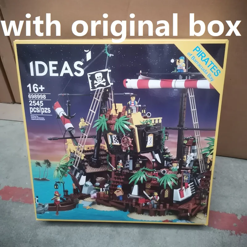 С оригинальной коробкой 2545 шт. строительные блоки Пираты Барракуды совместимые с