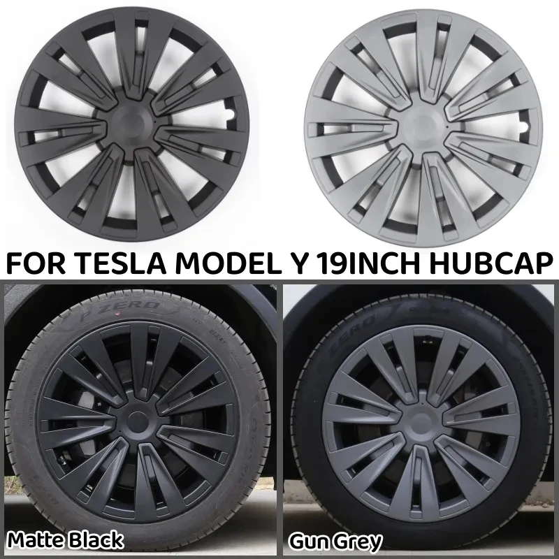 

4PCS 19 Inch Hub Cap Replacement Performance Wheel Cap Automobile Hubcap Full Rim Cover Accessories For Tesla Model Y 2018-2023