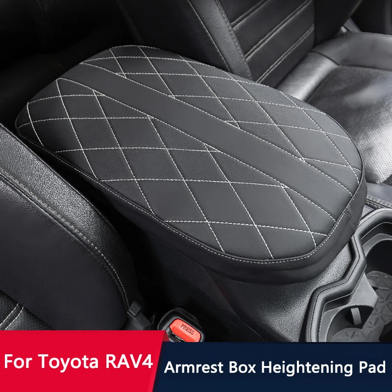 QHCP PU кожаный автомобильный подлокотник чехол для центральной консоли коврик